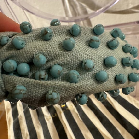 Lele Sadoughi Turquoise Blue Headband main image 4